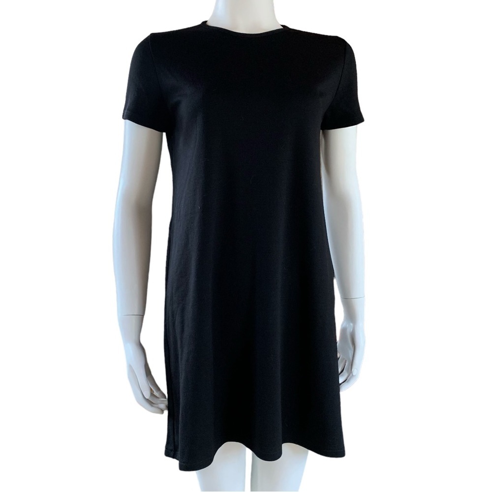 Banana Republic black wool mini dress